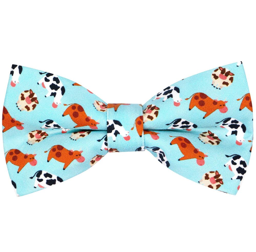 6412 Cotton Pattern Printed Bow Tie Pre-tied Adjustable Bowtie & Boys Mint